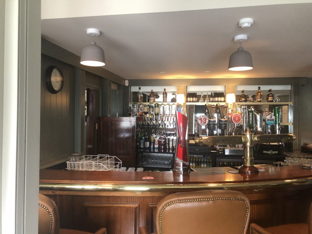 Photo of Murphys pub Kilcock - Lounge and smoking yard refurbished by PP Construction in 2019.
